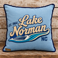 The Making Waves Lake Norman Pillow