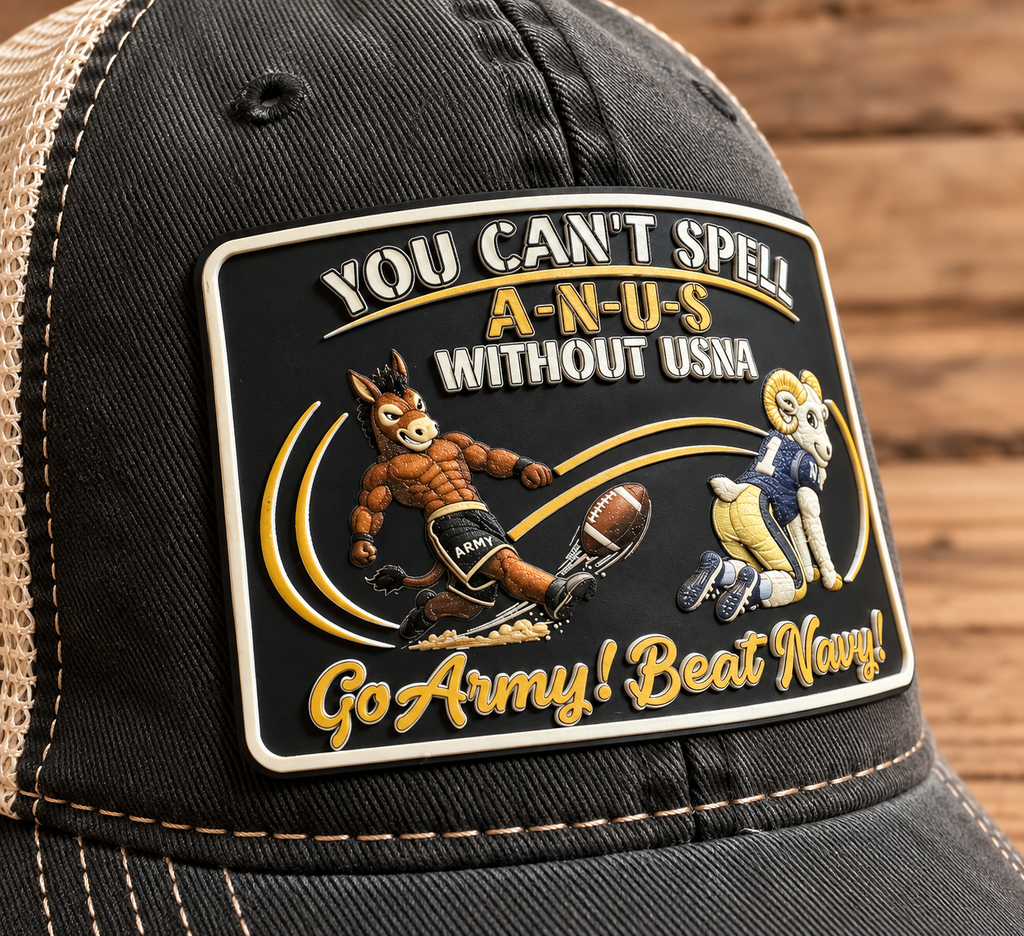 Army-Navy Spelling Lesson – 3D Patch Hat