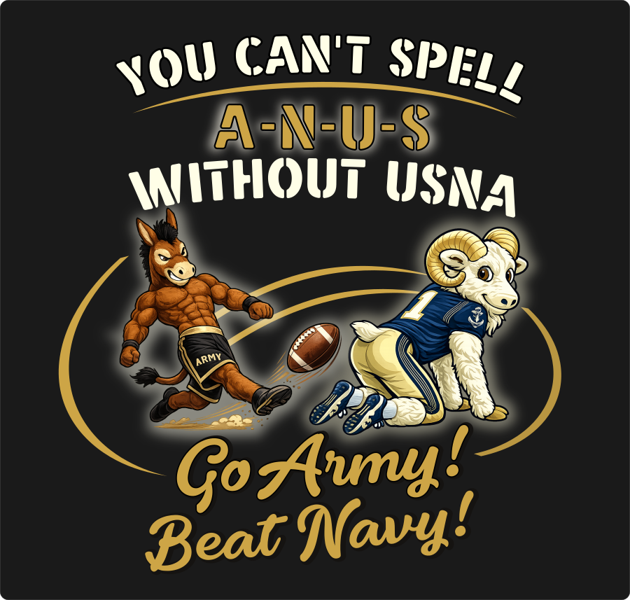 Corrected Spelling of US Naval Academy - GO ARMY Tee